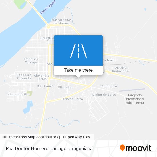 Mapa Rua Doutor Homero Tarragó