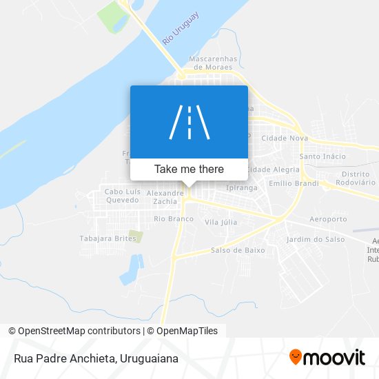 Mapa Rua Padre Anchieta