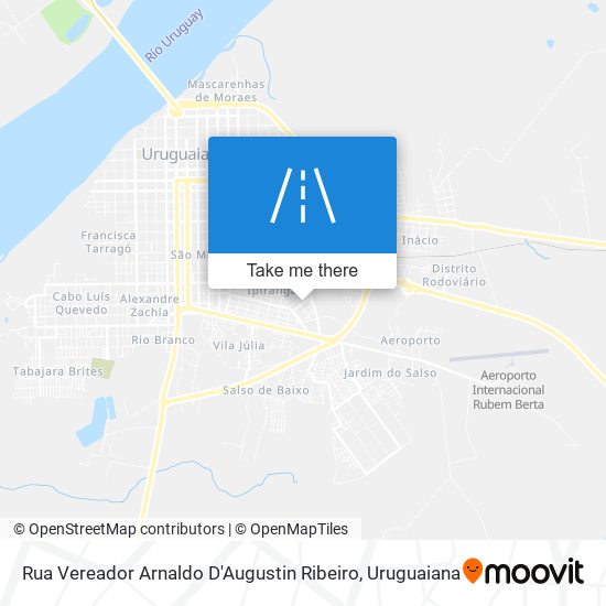 Mapa Rua Vereador Arnaldo D'Augustin Ribeiro