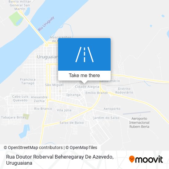 Mapa Rua Doutor Roberval Beheregaray De Azevedo