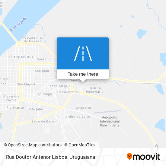 Mapa Rua Doutor Antenor Lisboa