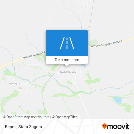 Берое map