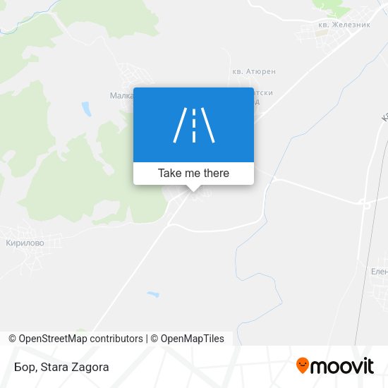 Бор map