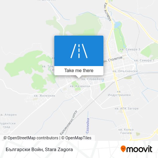 Български Войн map