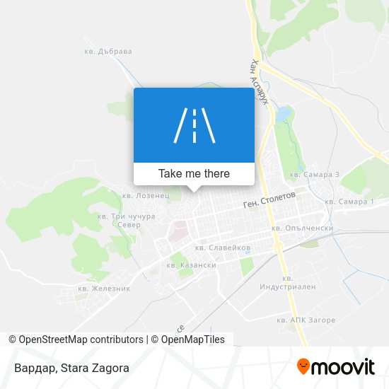 Карта Вардар