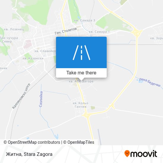 Житна map
