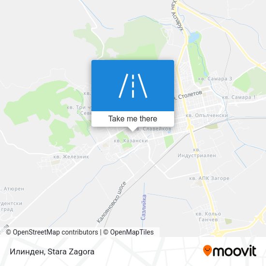 Илинден map
