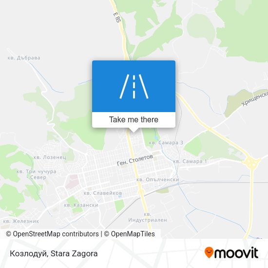 Карта Козлодуй