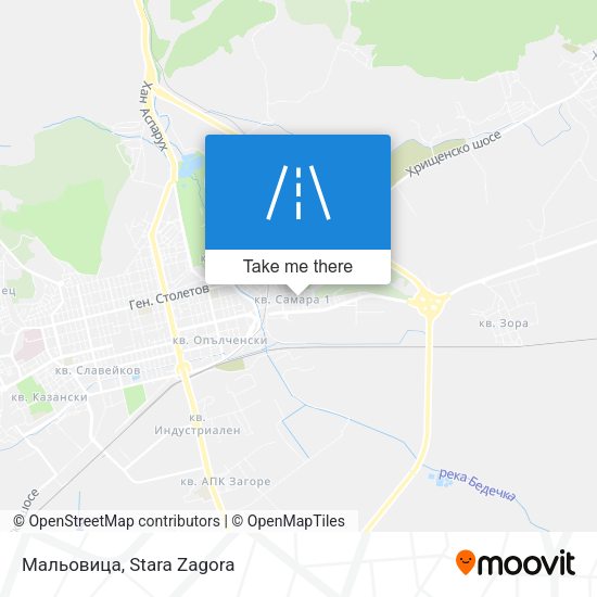 Мальовица map