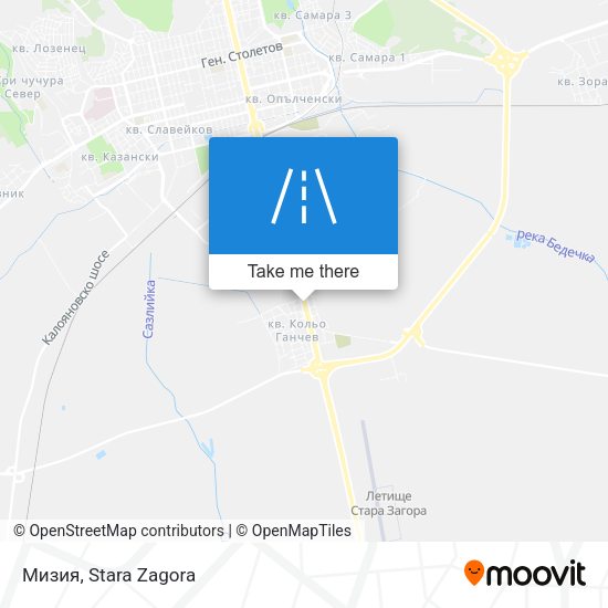 Мизия map