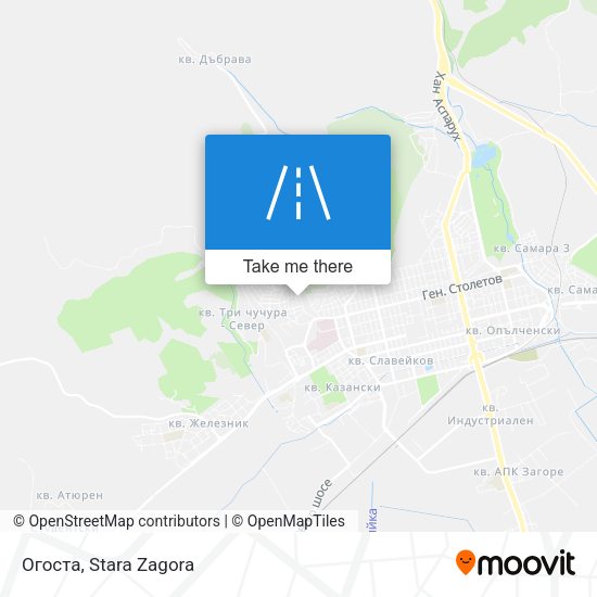 Огоста map