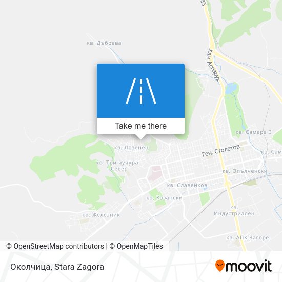 Околчица map