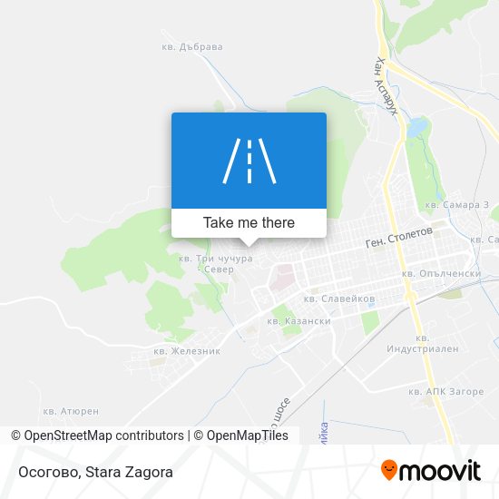Осогово map