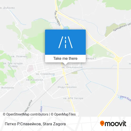 Карта Петко Р.Славейков