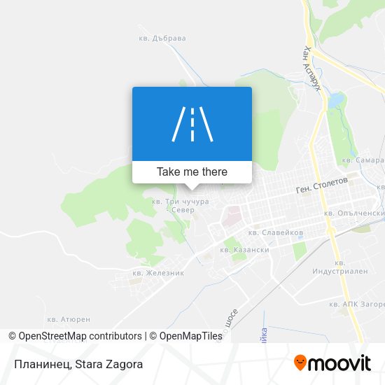 Планинец map