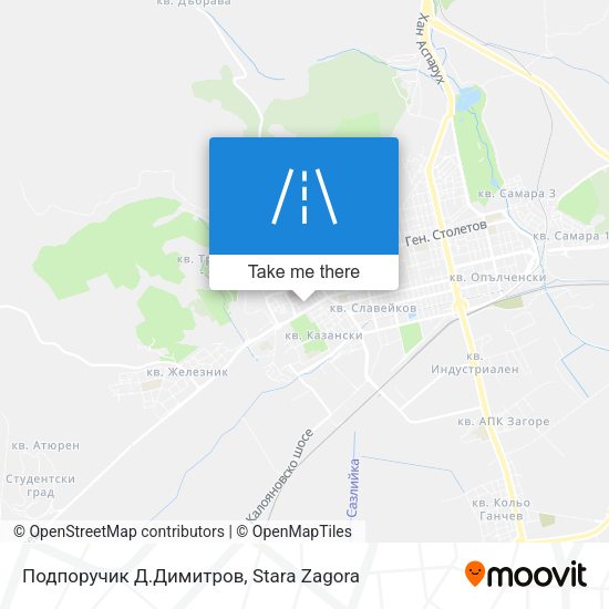 Подпоручик Д.Димитров map