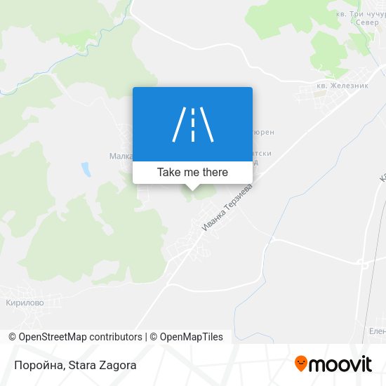 Поройна map
