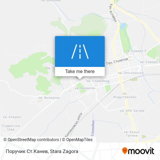 Поручик Ст.Канев map