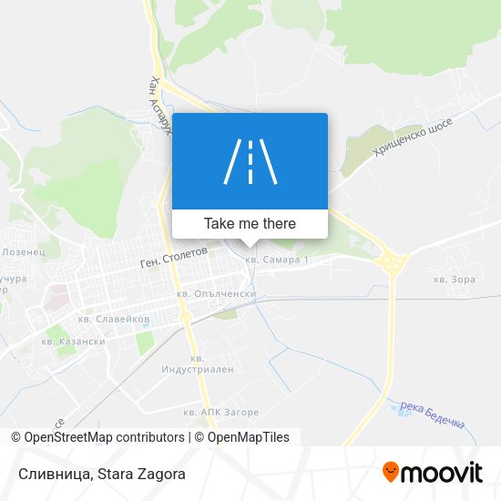 Сливница map