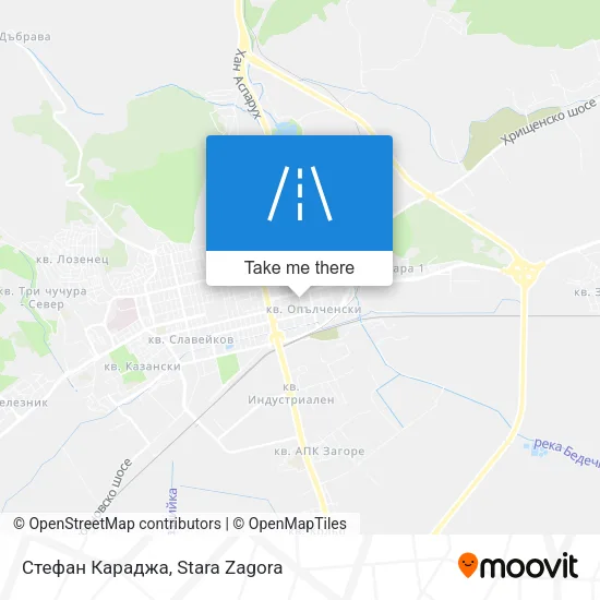 Карта Стефан Караджа
