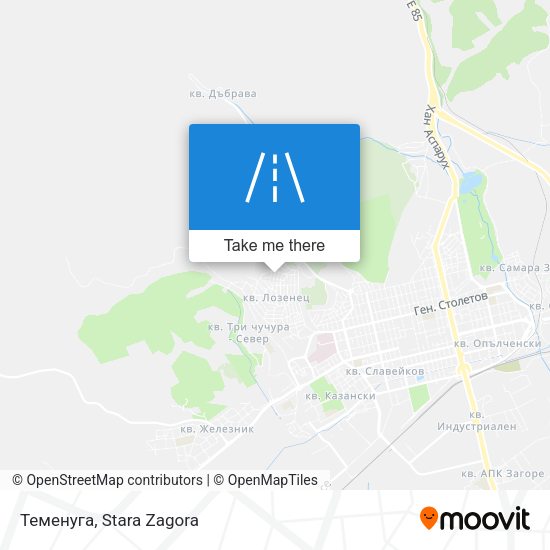 Карта Теменуга