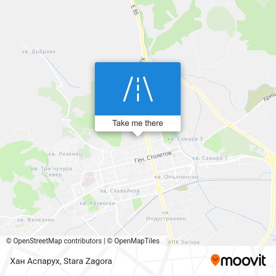 Хан Аспарух map
