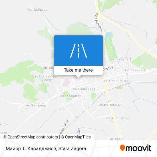 Майор Т. Кавалджиев map