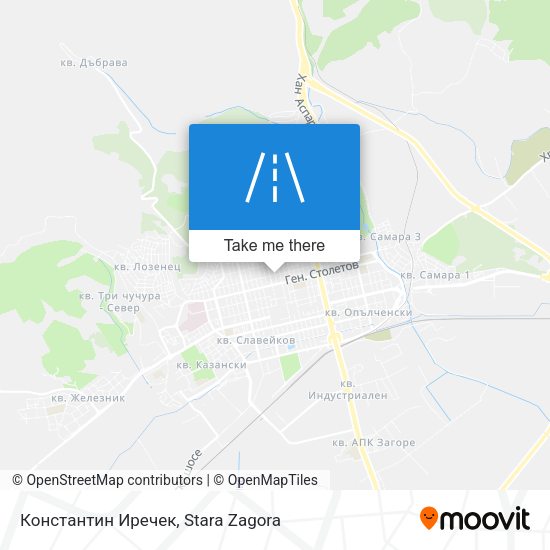 Карта Константин Ирeчек