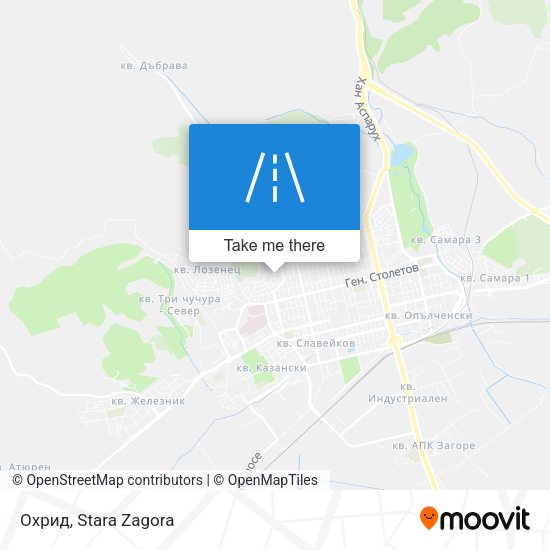 Карта Охрид