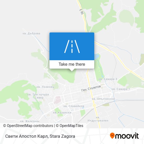 Свети Апостол Карл map