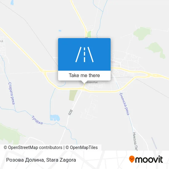 Карта Розова Долина