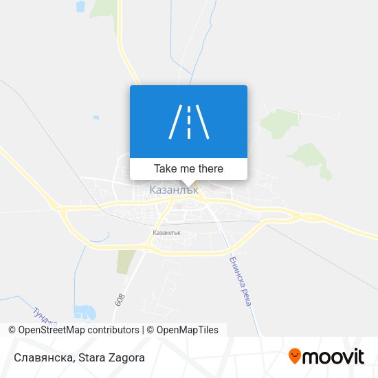 Славянска map