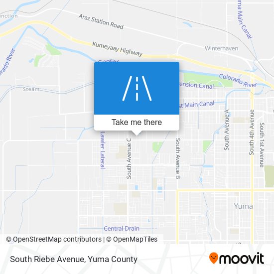 South Riebe Avenue map