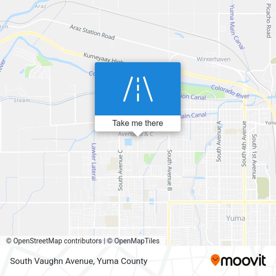 Mapa de South Vaughn Avenue