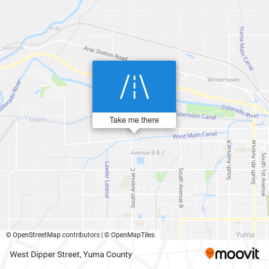 West Dipper Street map