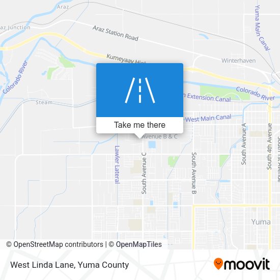 Mapa de West Linda Lane