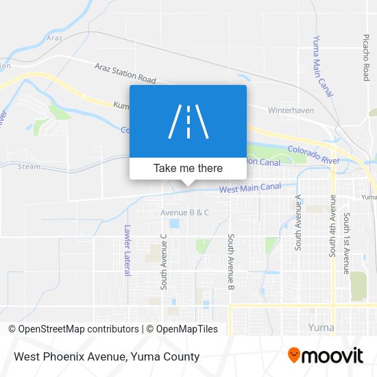 West Phoenix Avenue map