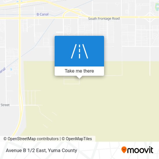 Avenue B 1/2 East map