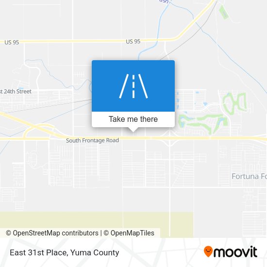 East 31st Place map