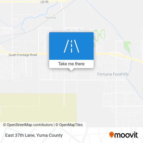 East 37th Lane map
