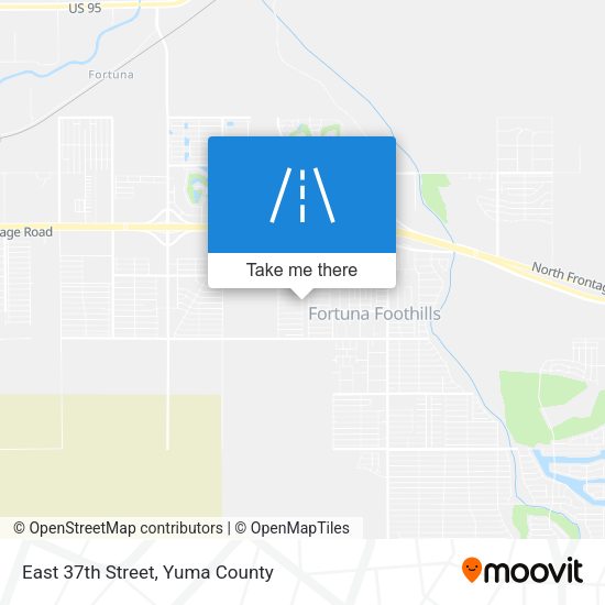 East 37th Street map