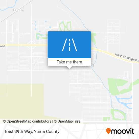East 39th Way map