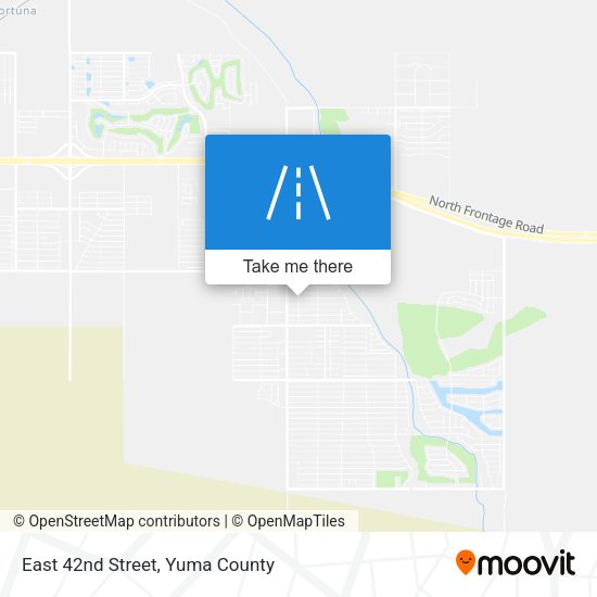 East 42nd Street map