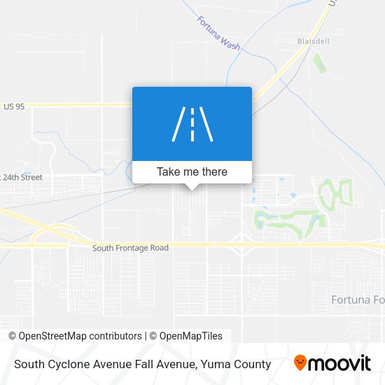Mapa de South Cyclone Avenue Fall Avenue