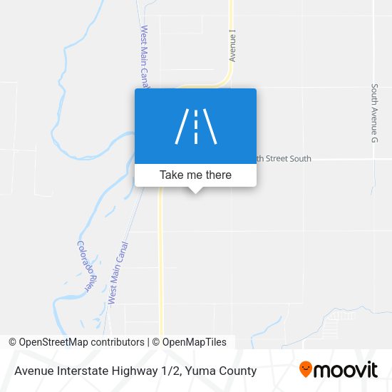 Avenue Interstate Highway 1/2 map