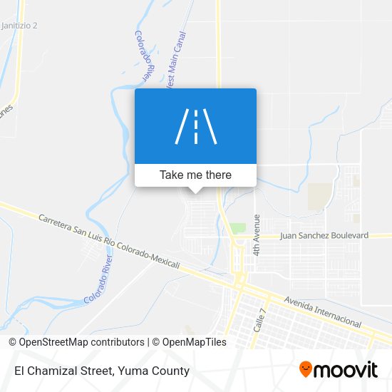 El Chamizal Street map