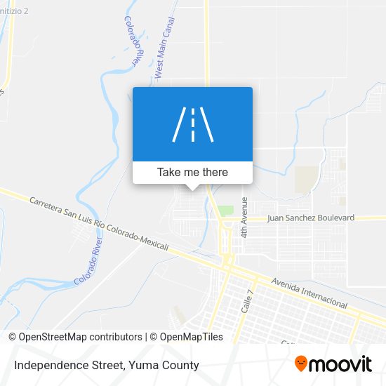 Independence Street map