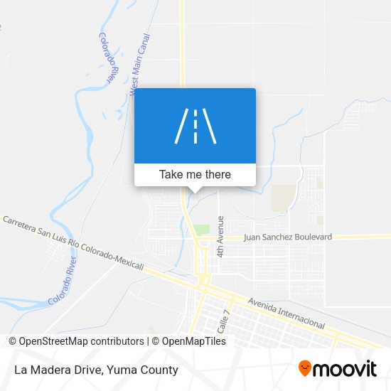 La Madera Drive map