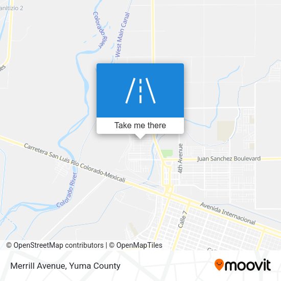 Merrill Avenue map
