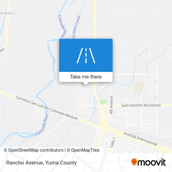 Mapa de Rancho Avenue